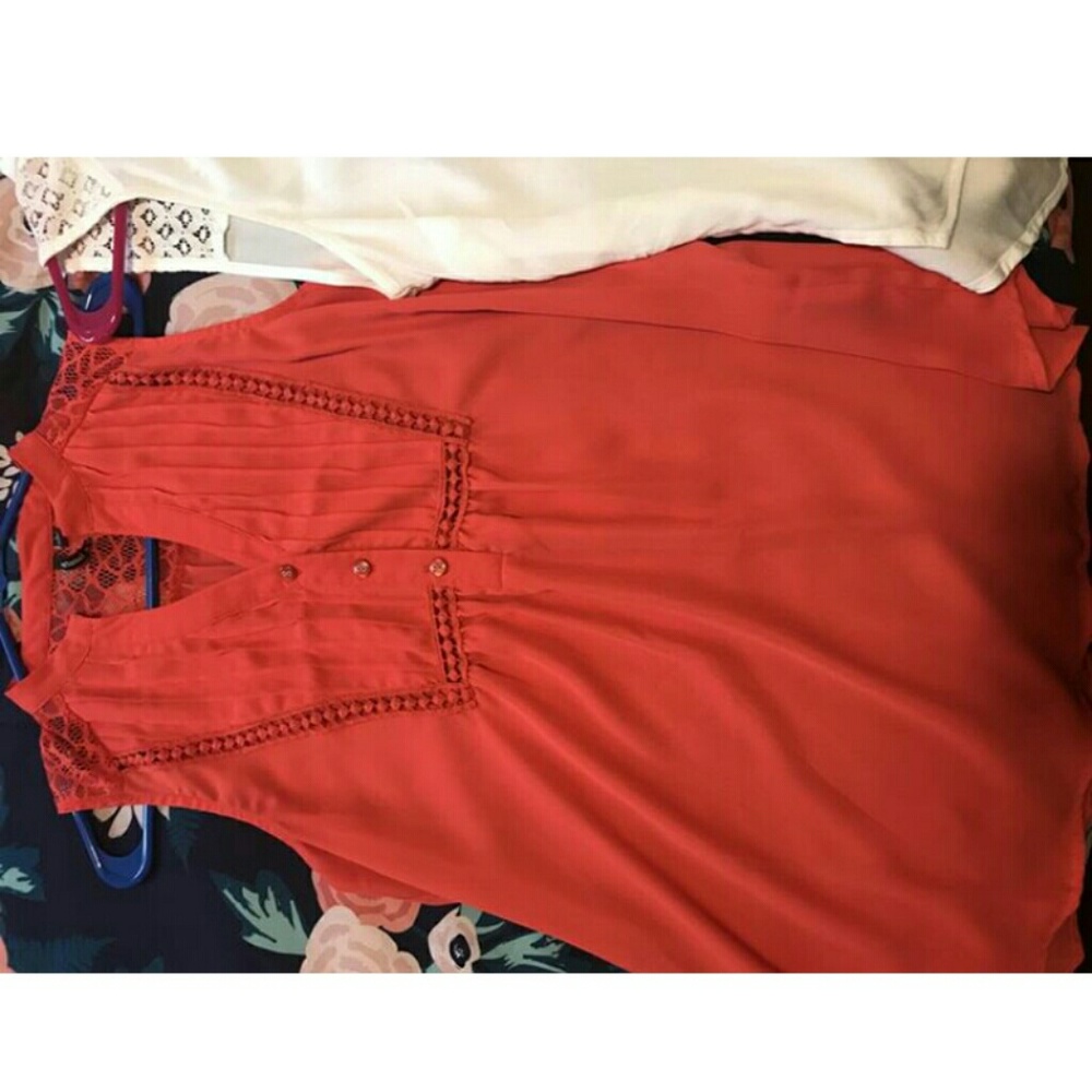 redish pinkish button blouse